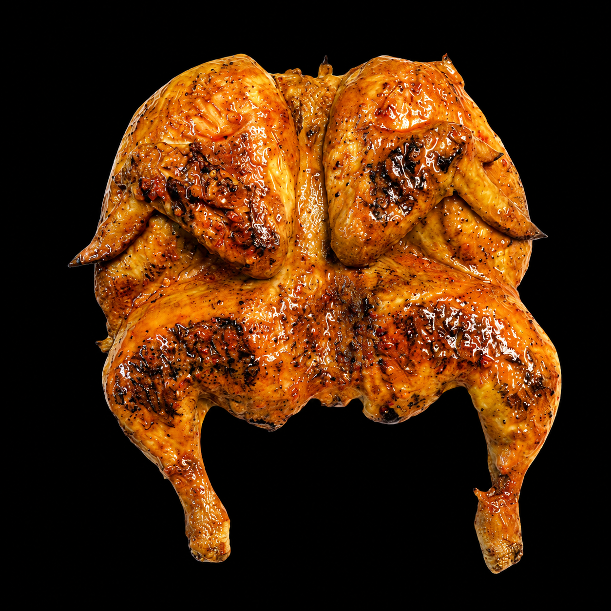 Flame-grilled chicken